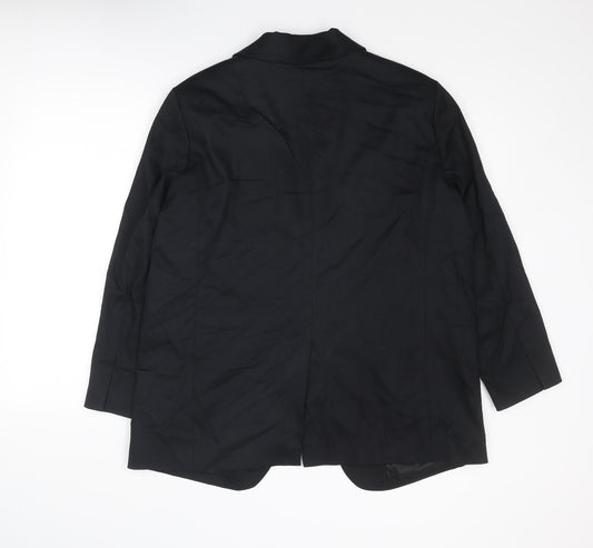 Marks and Spencer Womens Black Lyocell Jacket Suit Jacket Size 14