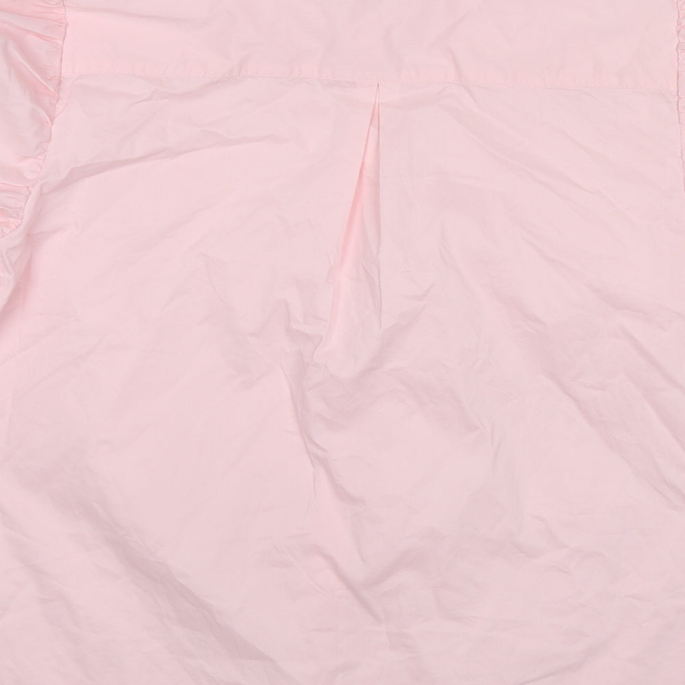 Womens UK Size XL CULTURE Pink Basic Button-Up