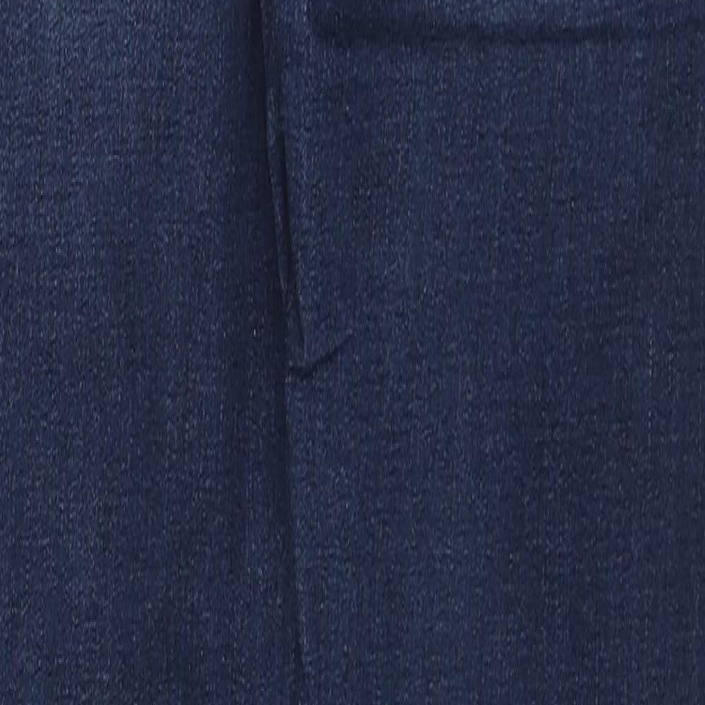 Denim & Co. Womens Blue Cotton Skinny Jeans Size 10 L29 in Regular Zip