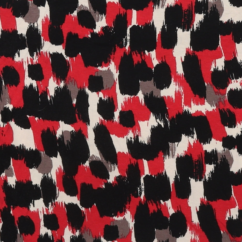 Autonomy Womens Multicoloured Geometric Viscose Basic Blouse Size 18 Round Neck