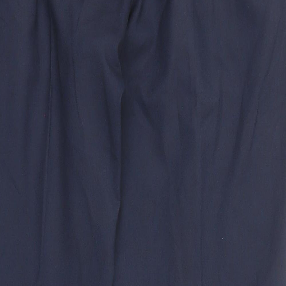 Ventura Mens Blue Polyester Dress Pants Trousers Size 36 in Slim Zip