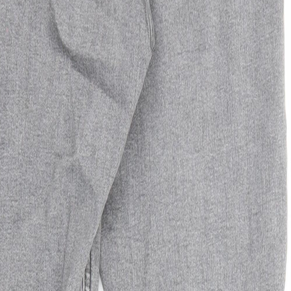 Topshop Womens Grey Cotton Skinny Jeans Size 26 in L32 in Regular Zip