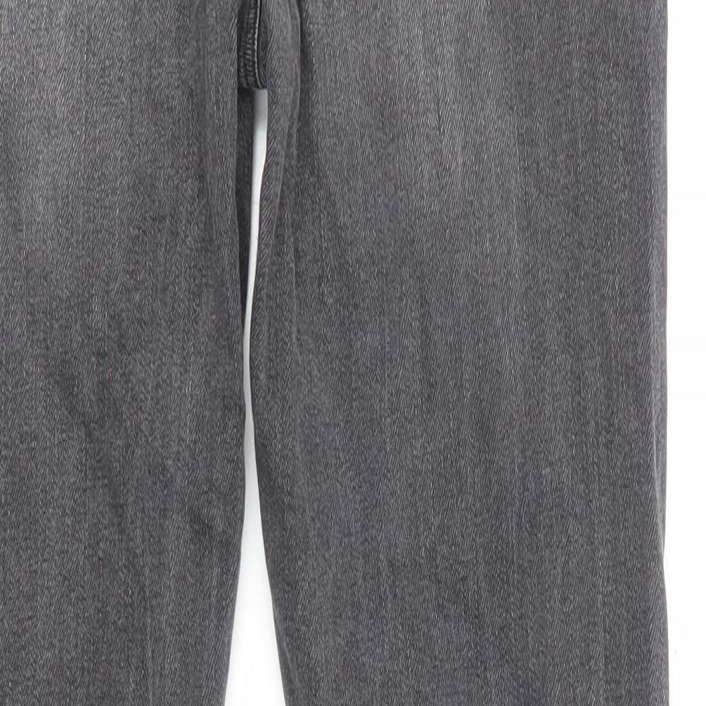 ASOS Mens Grey Cotton Skinny Jeans Size 32 in L32 in Regular Zip