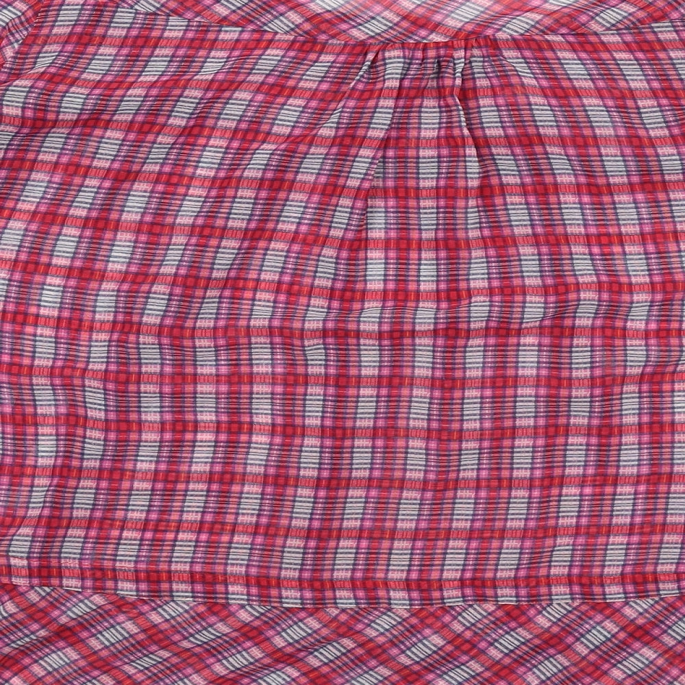 Womens UK Size M Zara Pink Basic Blouse