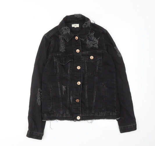 Womens UK Size 6 River Island Black Jacket