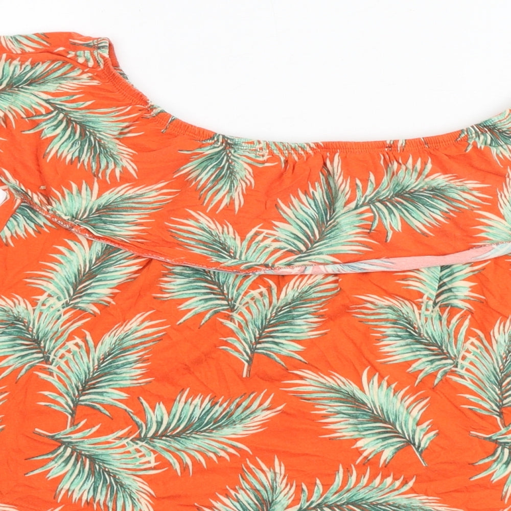 Womens UK Size 12 New Look Orange Basic Tank