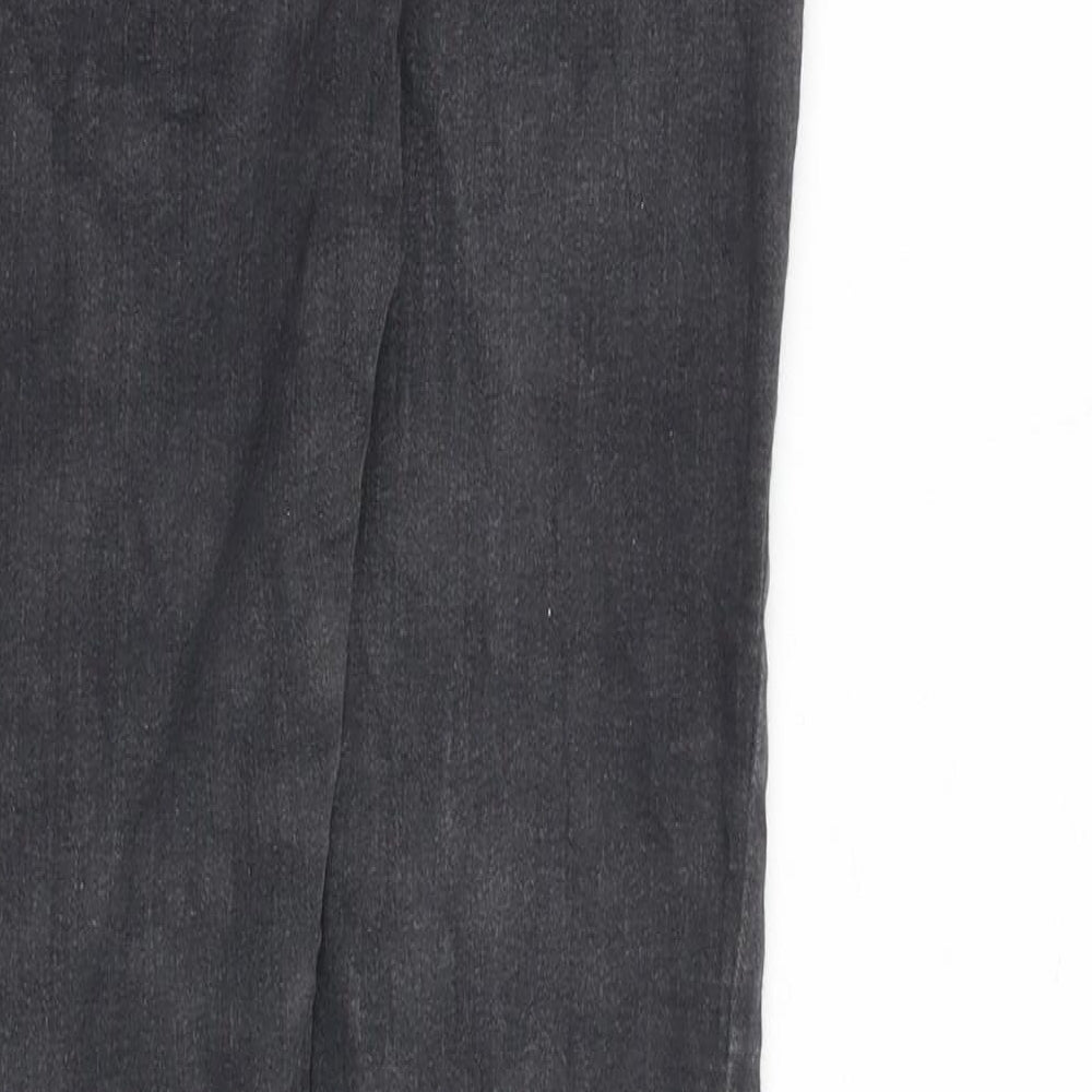 Bershka Womens Grey Cotton Skinny Jeans Size 6 L28 in Regular Zip