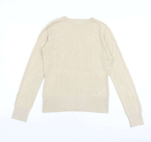 Womens UK Size 12 NEXT Beige Pullover Jumper