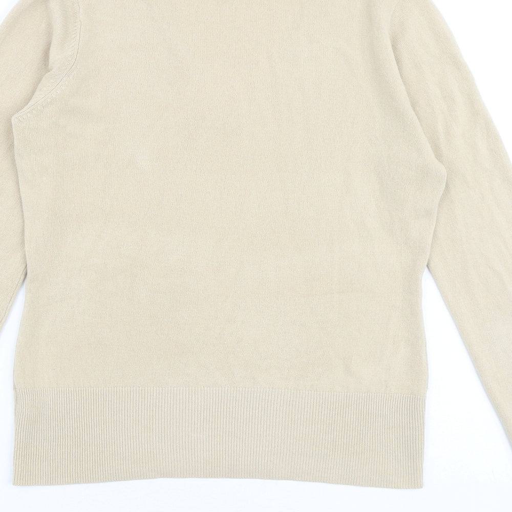 Womens UK Size 12 NEXT Beige Pullover Jumper