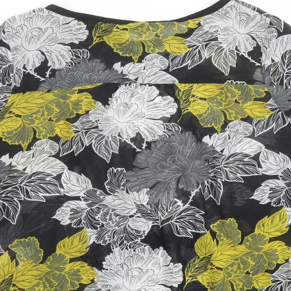 Womens UK Size 14 NEXT Multicoloured Basic Blouse