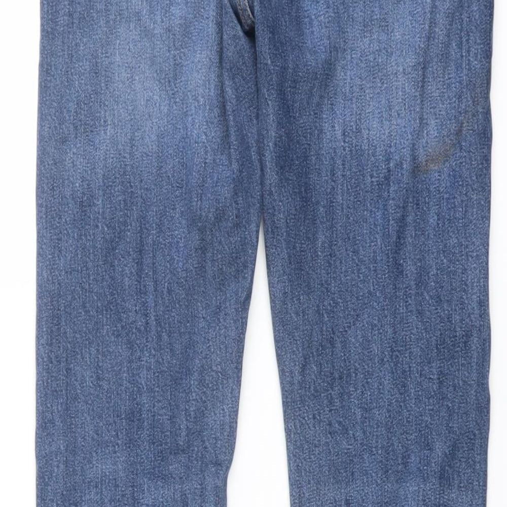 H&M Mens Blue Cotton Skinny Jeans Size 28 in L31 in Slim Button