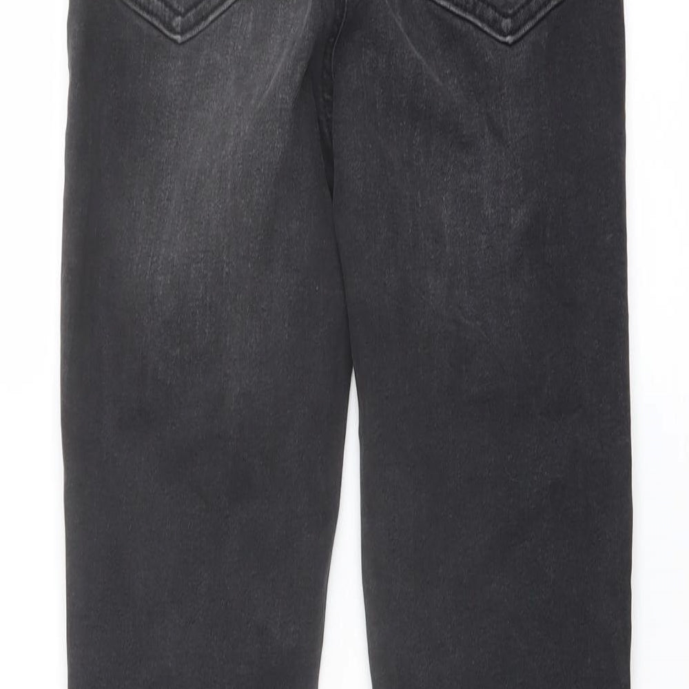 Denim & Co. Womens Grey Cotton Skinny Jeans Size 8 L26 in Regular Button