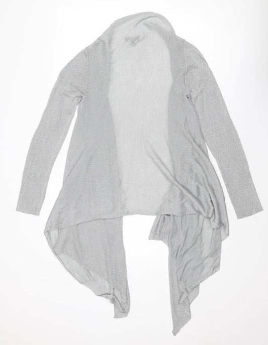 Womens UK Size 10 Pomodoro Silver Cardigan Jumper