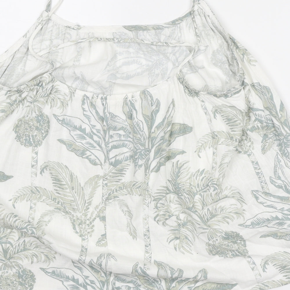 Womens UK Size M H&M White Basic Tank
