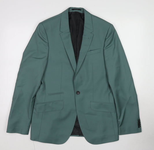 Mens UK Size 38 ASOS Regular Blue Suit Jacket