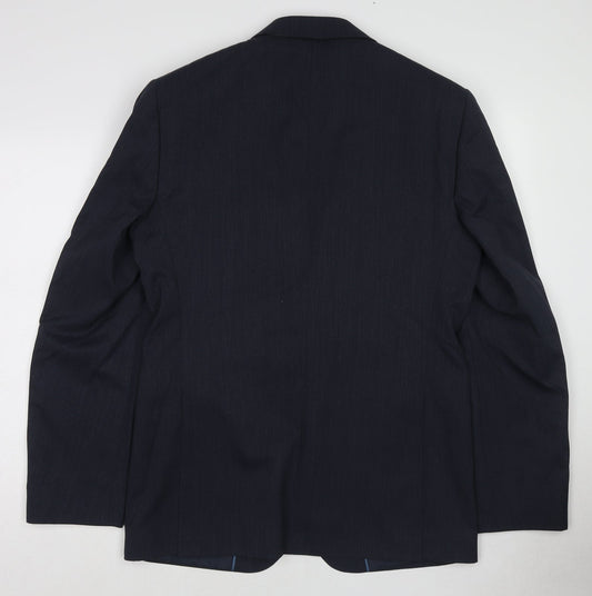 Mens UK Size 44 Marks and Spencer Regular Blue Suit Jacket