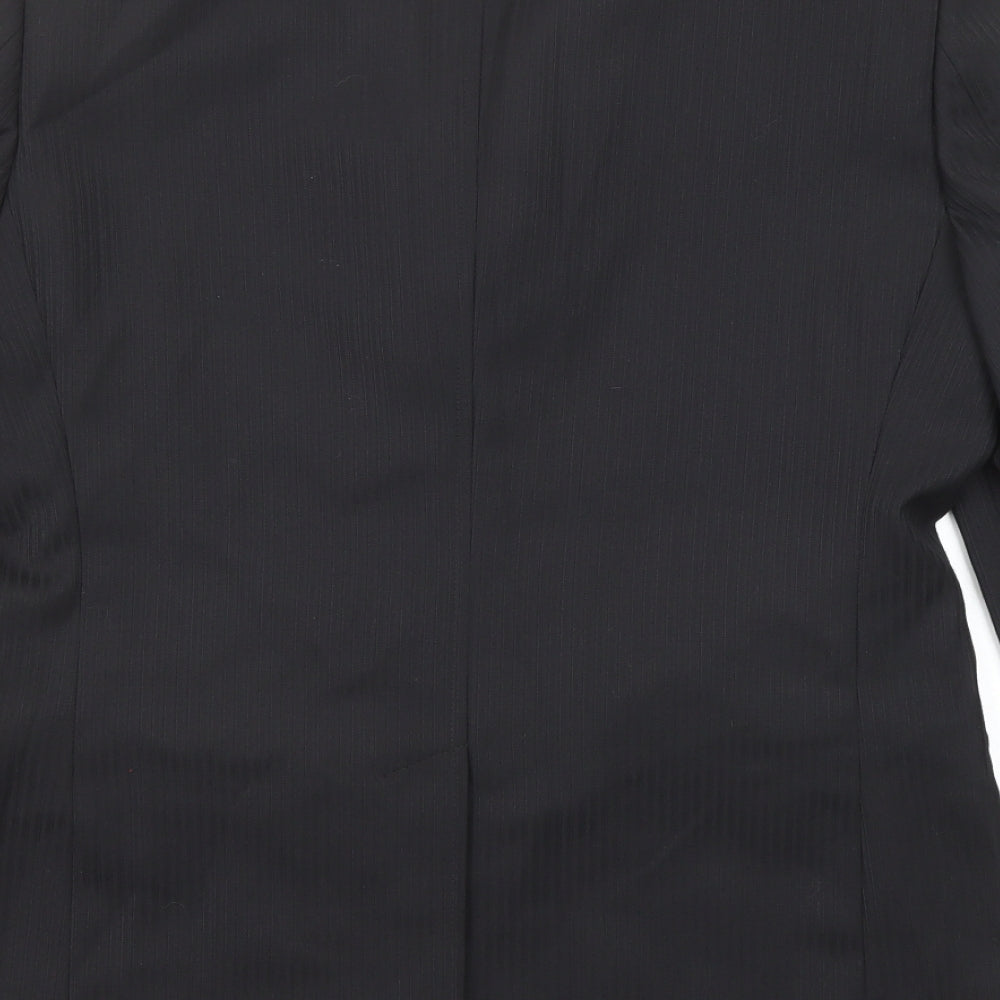 Mens UK Size 40 Topman Regular Black Suit Jacket