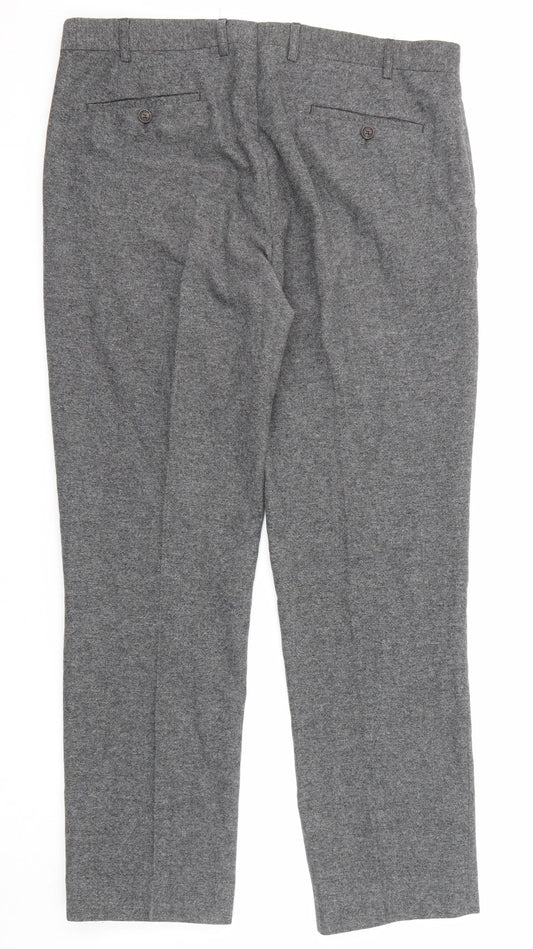 Mens UK Size 36 in Skopes Regular Fit Dress Pants Grey Trousers
