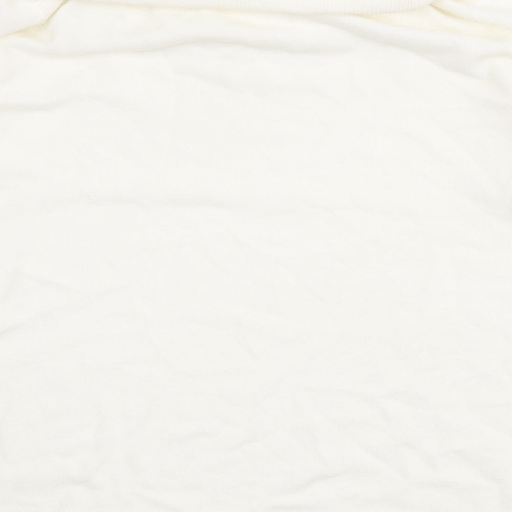 Classic Womens Ivory Roll Neck Acrylic Pullover Jumper Size 18