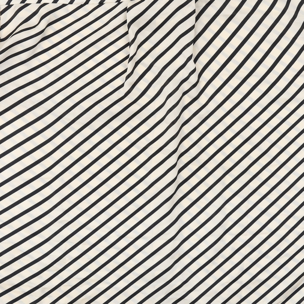 Womens UK Size L H&M Ivory Basic Button-Up