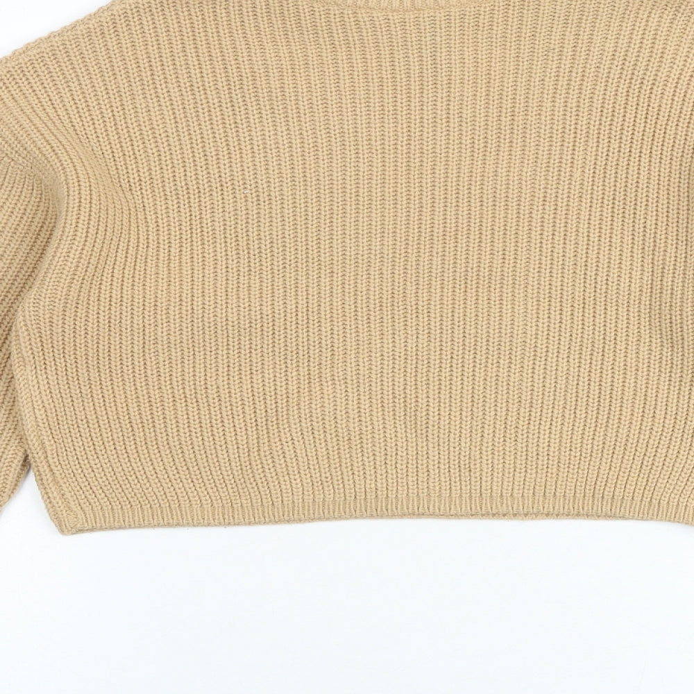Womens UK Size S H&M Brown Pullover Jumper