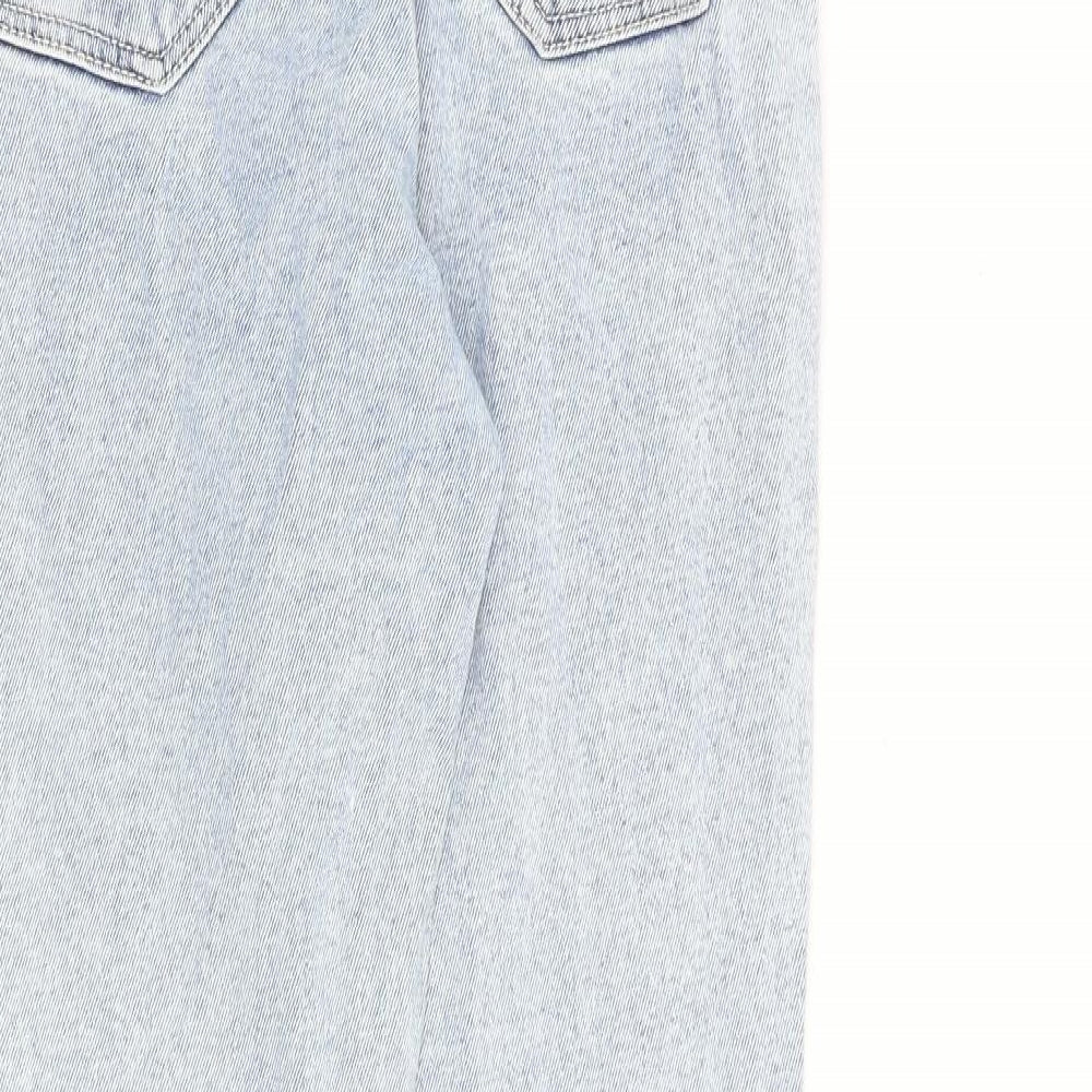 Womens UK Size 8 Stradivarius Regular Fit Tapered Blue Jeans