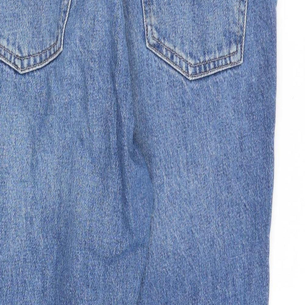 ASOS Womens Blue Cotton Tapered Jeans Size 32 in L28 in Regular Zip