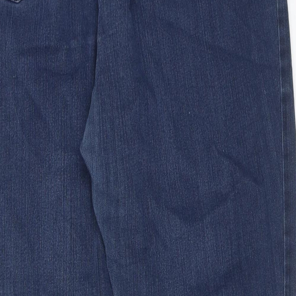 Autograph Womens Blue Cotton Skinny Jeans Size 12 L27 in Regular Zip