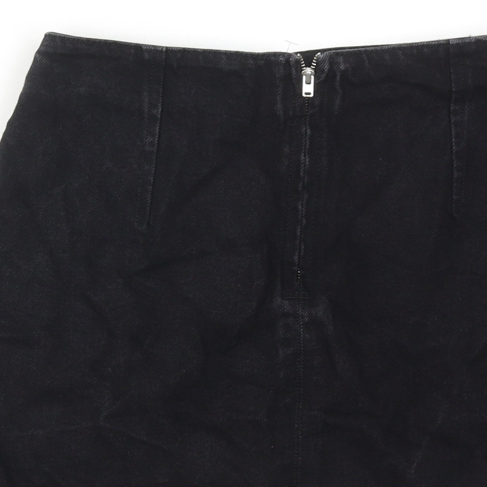 Womens UK Size 8 Topshop Mini Denim Skirt