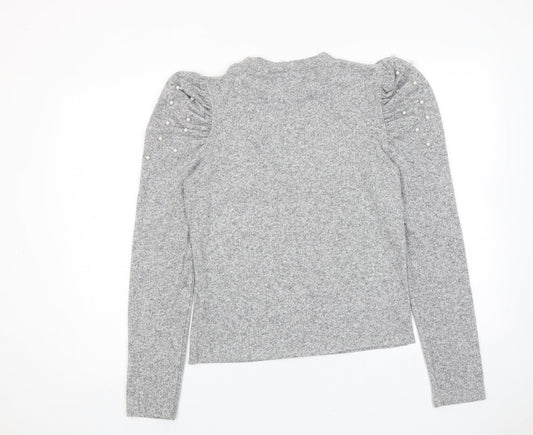 Womens UK Size M Zara Grey Pullover Jumper