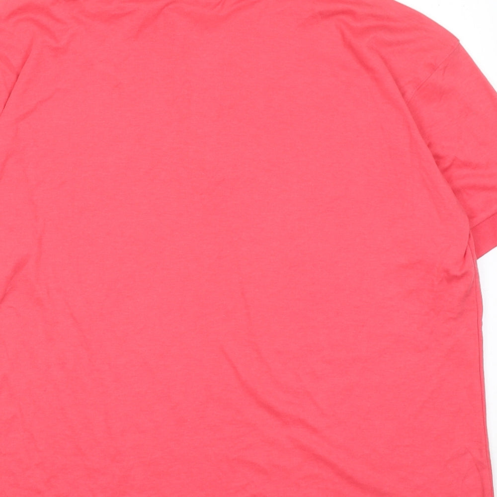 Womens UK Size L Bonmarché Pink Basic Polo