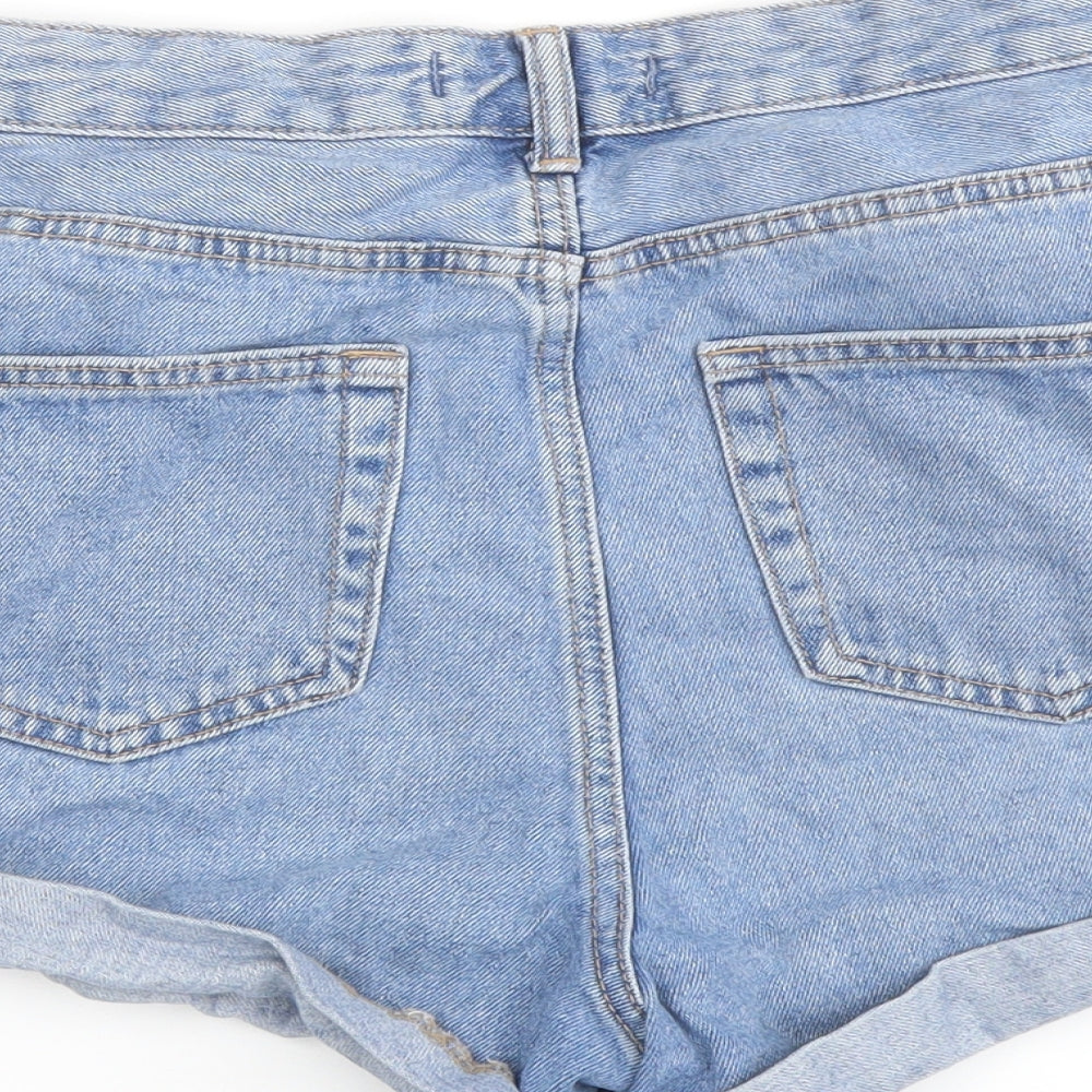 Womens UK Size 10 Denim & Co. Regular Fit Hot Pants Shorts