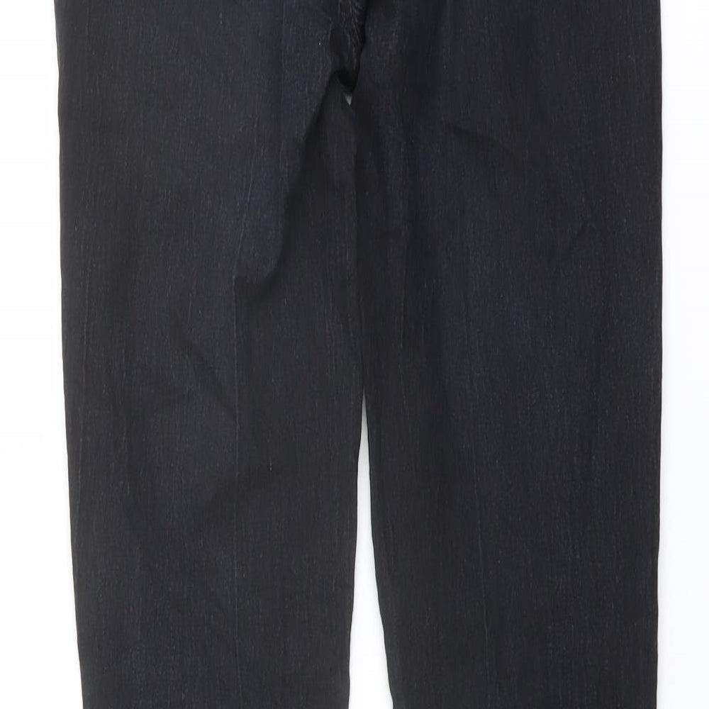 Denim & Co. Womens Black Cotton Skinny Jeans Size 8 L30 in Regular Button