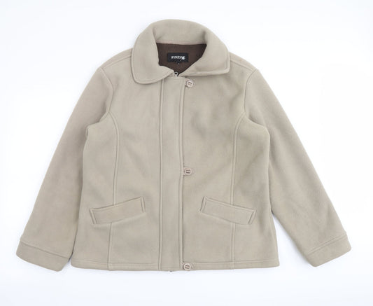 Womens UK Size 16 Finesse Beige Jacket
