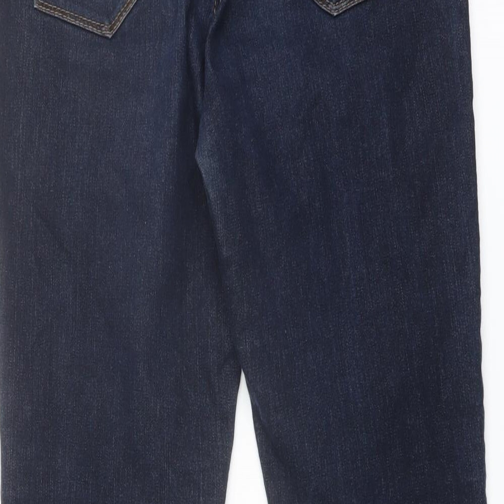 Fragile Womens Blue Cotton Skinny Jeans Size 32 in L27 in Regular Button