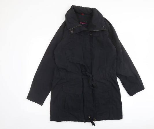 Womens UK Size 12 Monsoon Black Overcoat