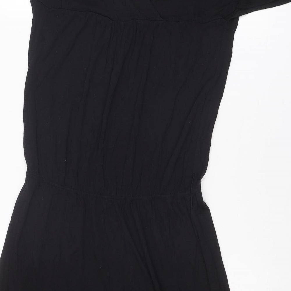 Monsoon Womens Black Modal A-Line Size 12 Scoop Neck Pullover