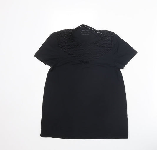Womens UK Size 8 ASOS Black T-Shirt