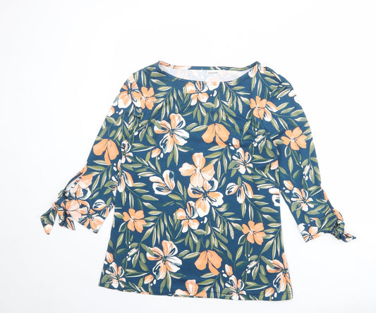Womens UK Size 10 Damart Blue Basic Blouse