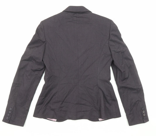 NEXT Womens Black Polyester Jacket Blazer Size 8