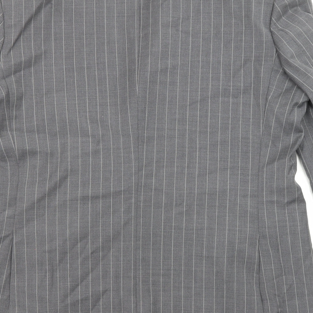 Mens UK Size 44 City Survival Regular Grey Suit Jacket