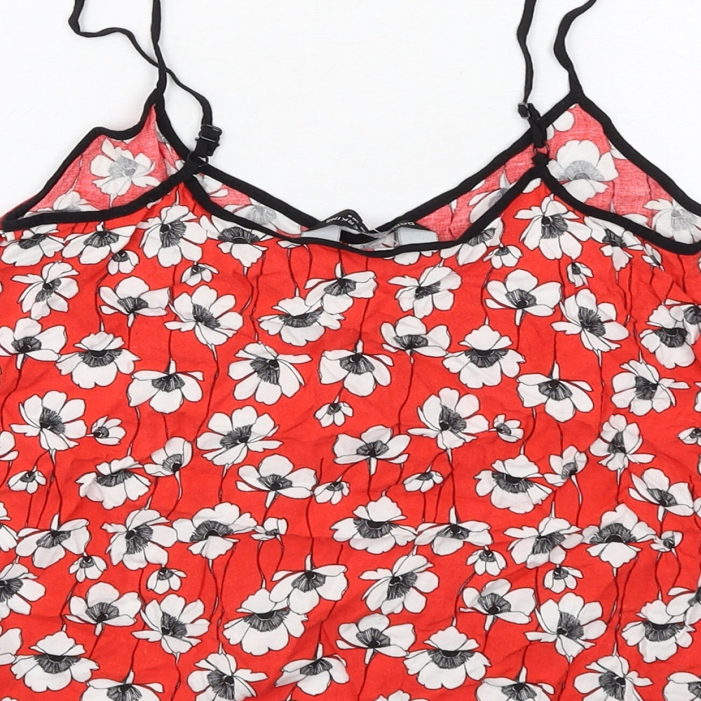 Womens UK Size 8 Dorothy Perkins Red Camisole Tank
