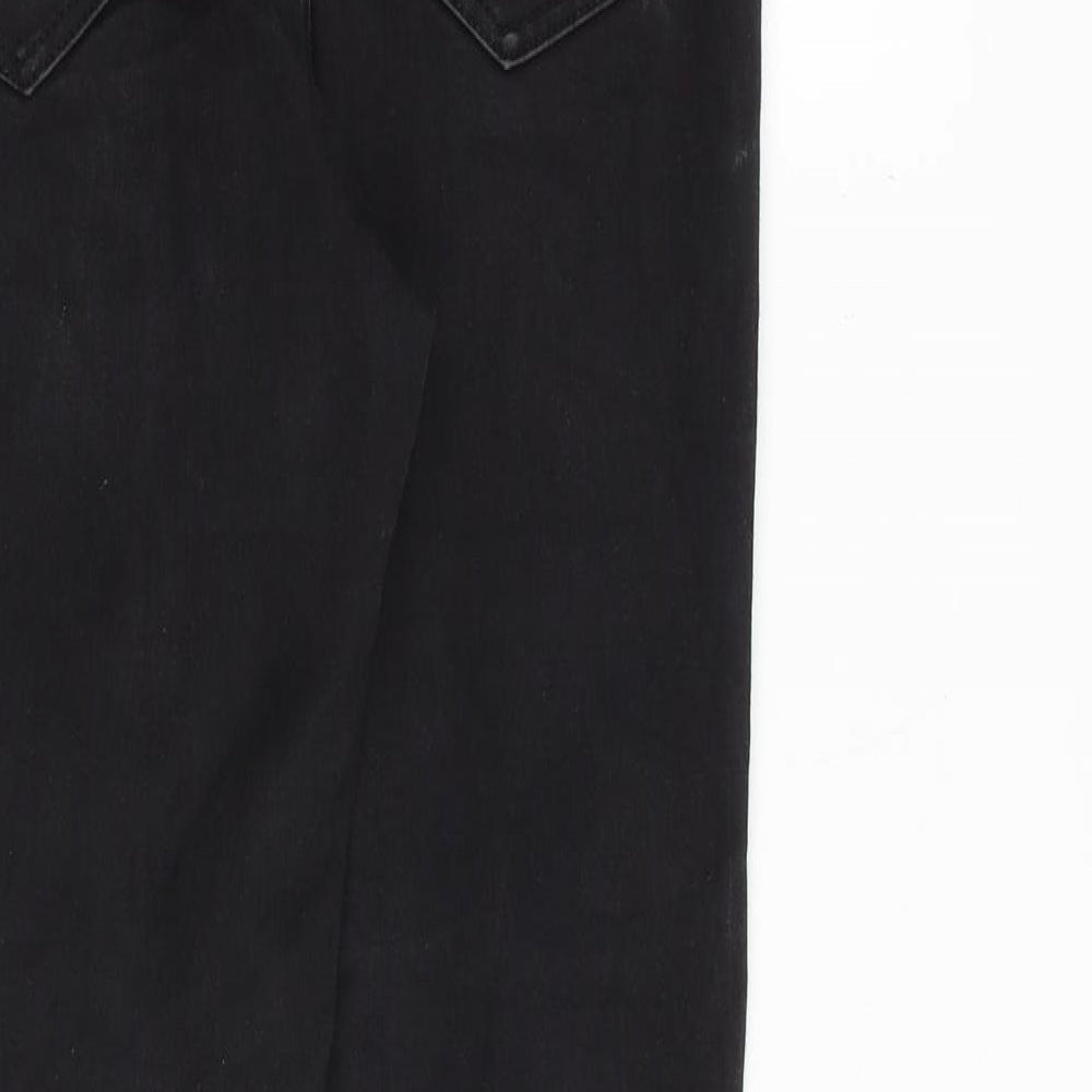Dorothy Perkins Womens Black Cotton Skinny Jeans Size 10 L29 in Regular Zip