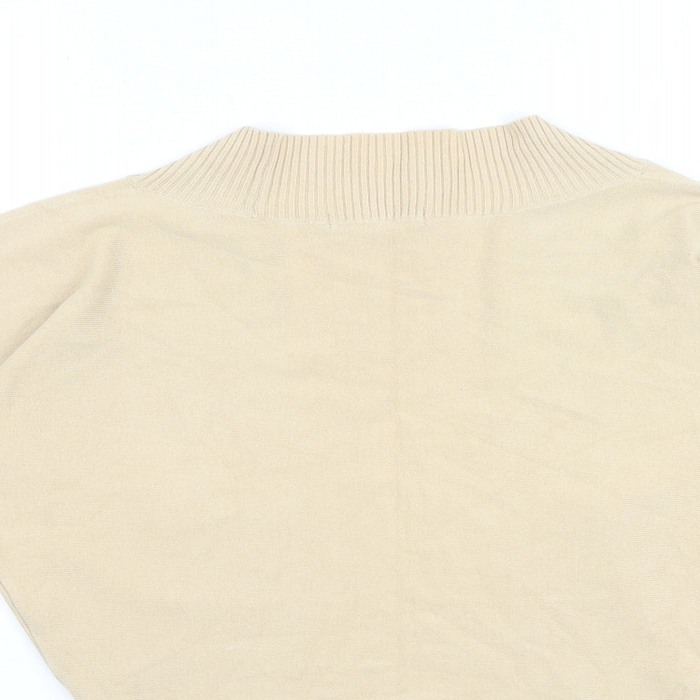 Womens UK Size 8 Marks and Spencer Beige Cardigan Jumper