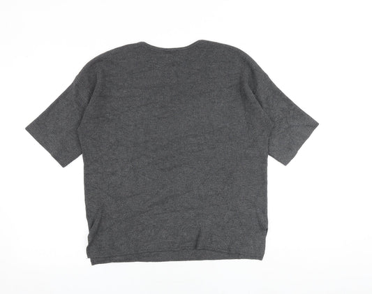 Womens UK Size 8 Warehouse Grey Pullover Jumper