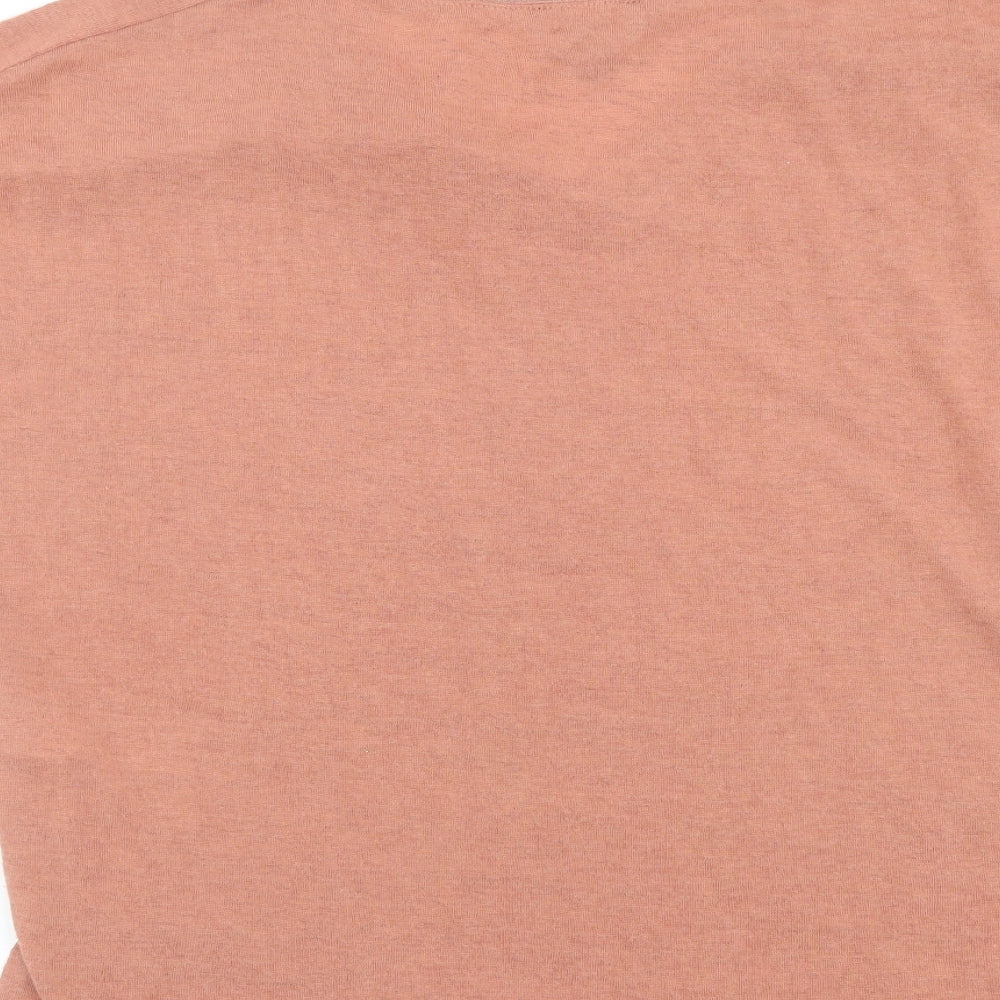 Womens UK Size M New Look Orange Basic T-Shirt