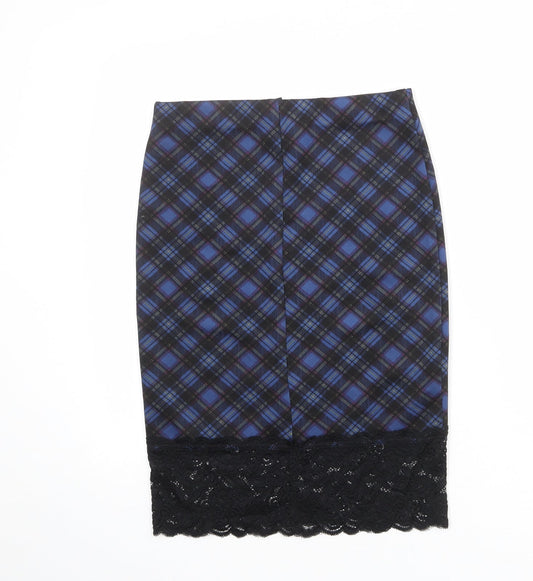 FOREVER 21 Womens Multicoloured Geometric Polyester Bandage Skirt Size M - Lace Details