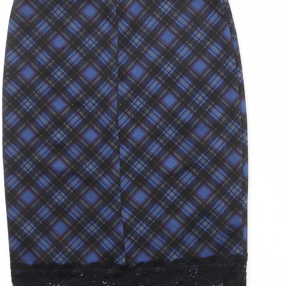 FOREVER 21 Womens Multicoloured Geometric Polyester Bandage Skirt Size M - Lace Details