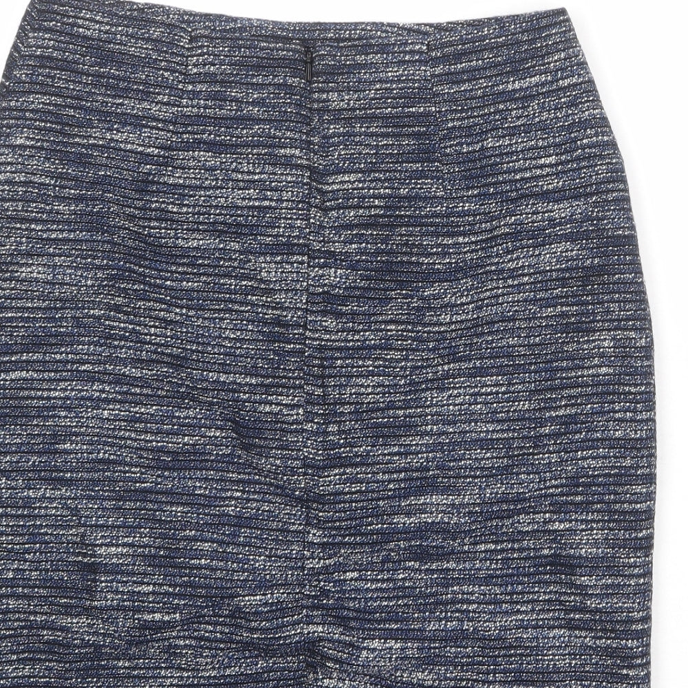 Monsoon Womens Multicoloured Geometric Polyester Bandage Skirt Size 8 Zip