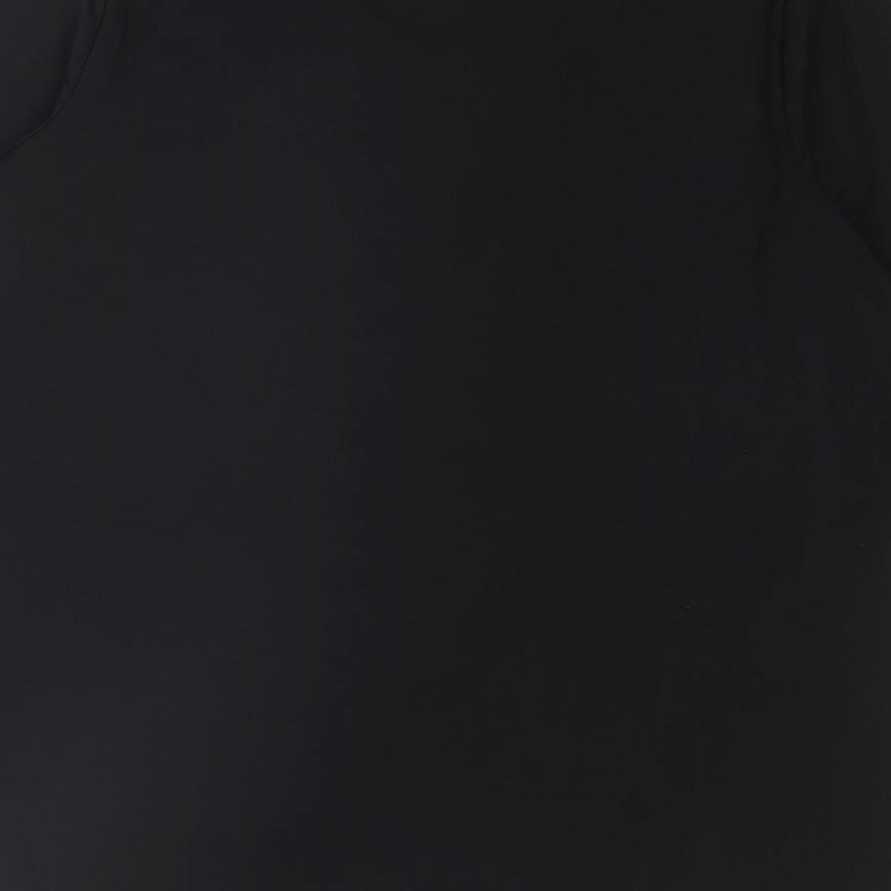 Womens UK Size L Bob Mackie Black Basic T-Shirt